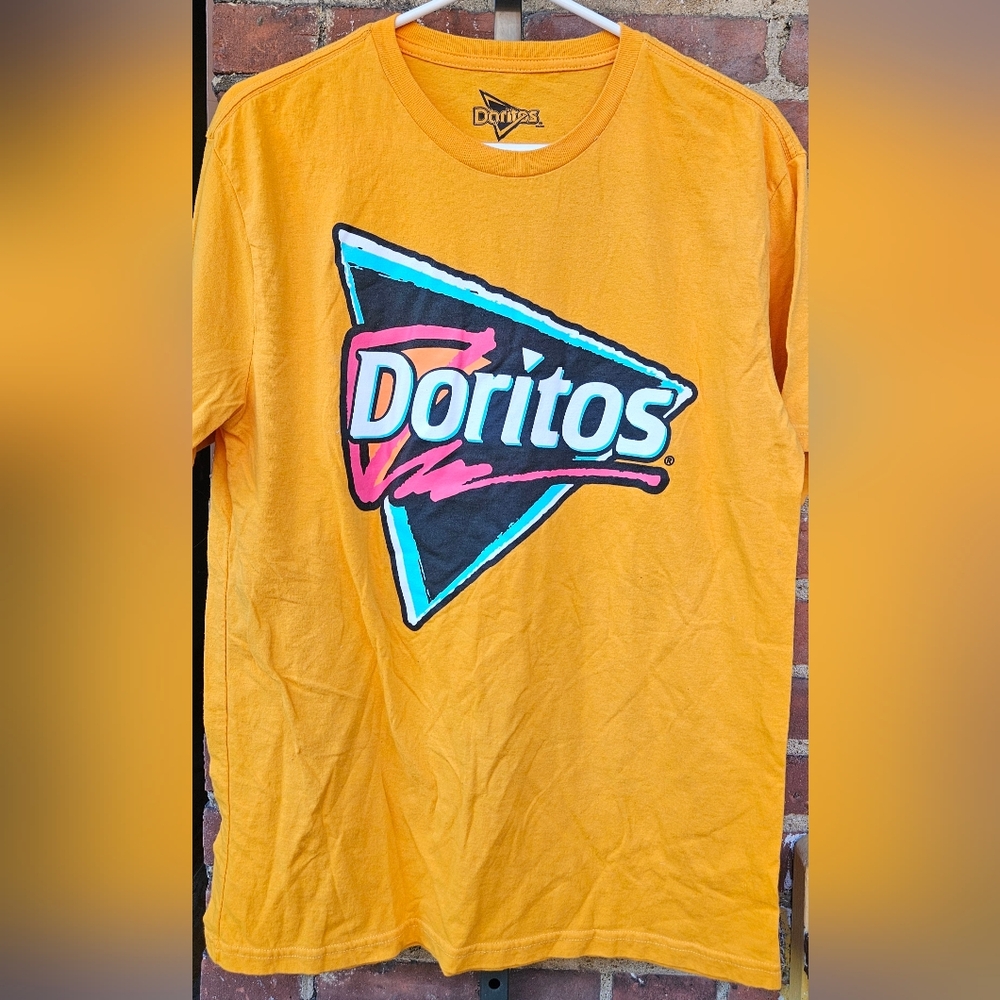 M, Doritos Chips Shirt Mens, Orange Nacho Cheese Snack